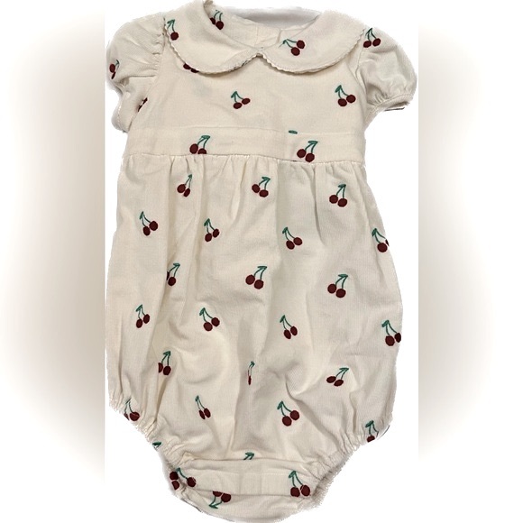 CPC Classic Prep Childrenswear Other - Adorable Juniper Puff Sleeve Bubble, Cannoli Cream w/Cherries, 2T Girl, NWTs